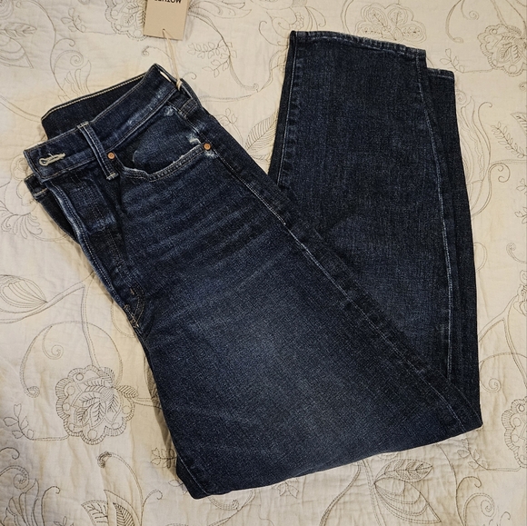 NWT MOTHER women's curbside flood jeans in Yee haw size 28 - Picture 8 of 9
